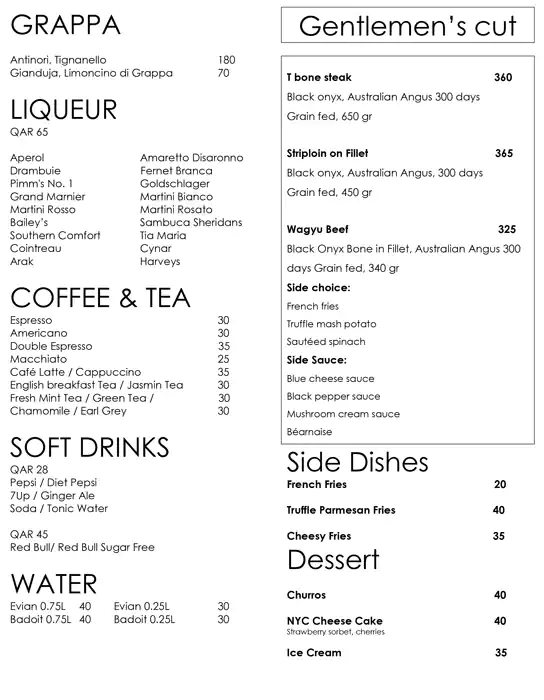 Menu of Wahm - W Doha Hotel, Dafna, Doha  