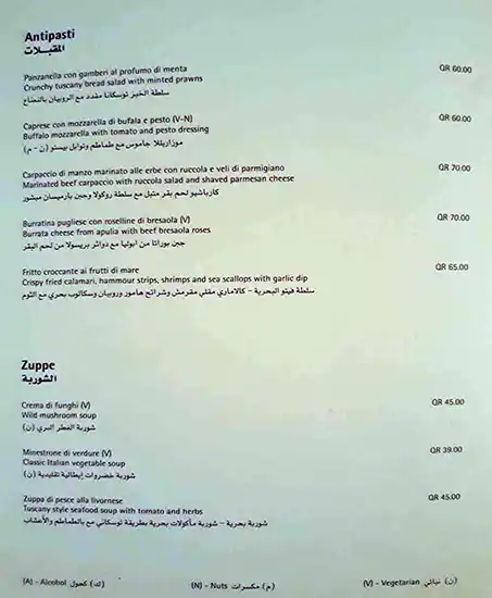 Menu of The Italian Job - Radisson Blu Hotel, Al Muntazah, Doha  