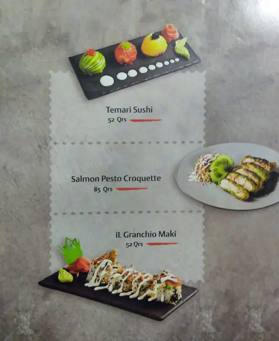 Menu of Neo, Al Nasr, Doha  