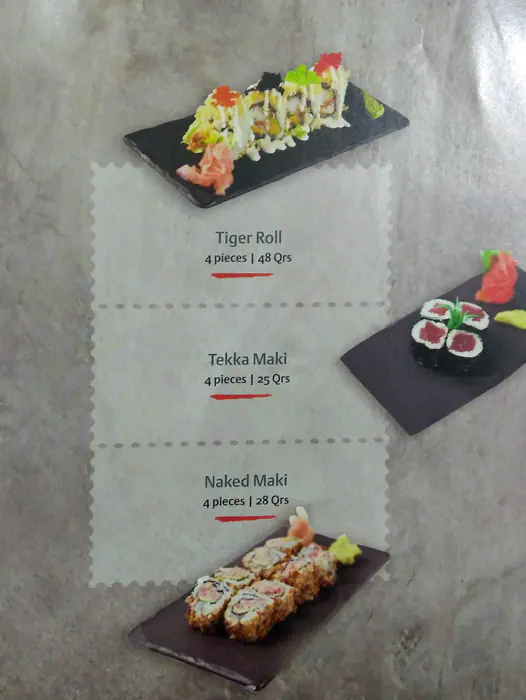 Menu of Neo, Al Nasr, Doha  