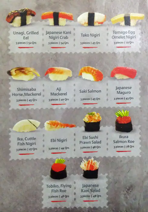 Menu of Neo, Al Nasr, Doha  