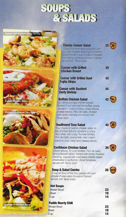 Menu of Fuddruckers, Dafna, Doha  