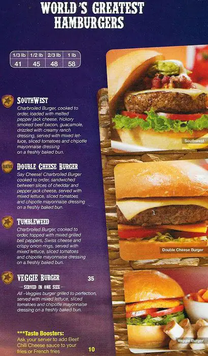 Menu of Fuddruckers, Dafna, Doha  