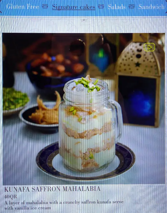 Menu of Chac Late, Katara, Doha  