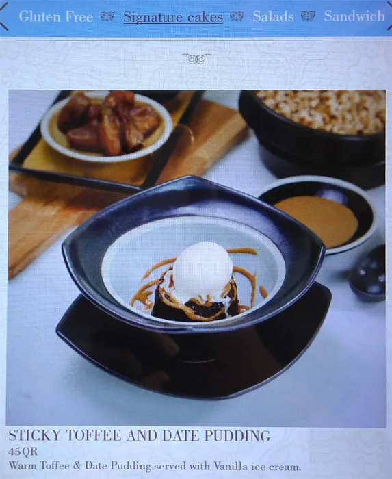 Menu of Chac Late, Katara, Doha  