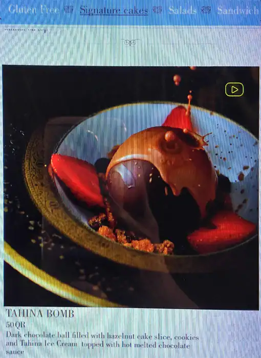 Menu of Chac Late, Katara, Doha  