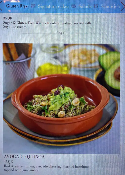 Menu of Chac Late, Katara, Doha  