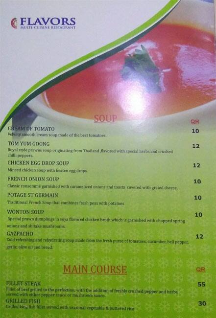 Best restaurant menu near AlWadi Hotel Doha MGallery By Accorhotels Musheireb Doha
