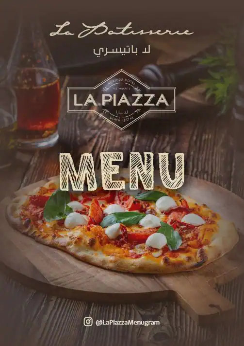 Menu of La Piazza - Souq Waqif Boutique Hotel Al Bidda, Souq Waqif, Doha  