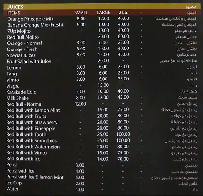 Menu of Tea Time - وقت الشاي, Madinat Khalifa, Doha  