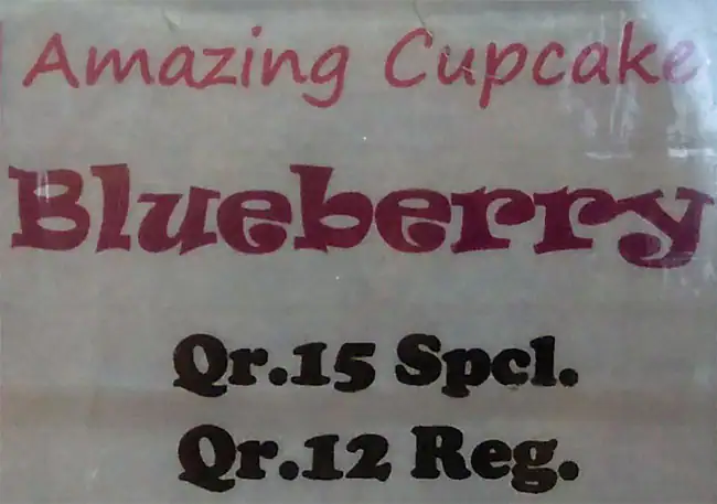 Menu of Amazing Cupcake, Al Aziziyah, Doha  