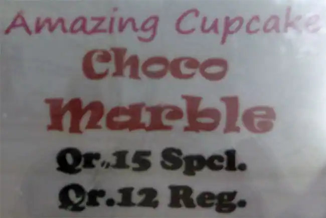 Menu of Amazing Cupcake, Markhiya, Doha  