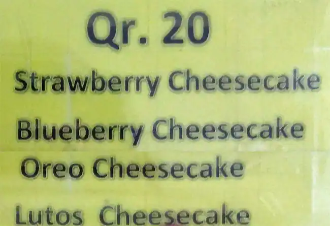 Menu of Amazing Cupcake, Markhiya, Doha  