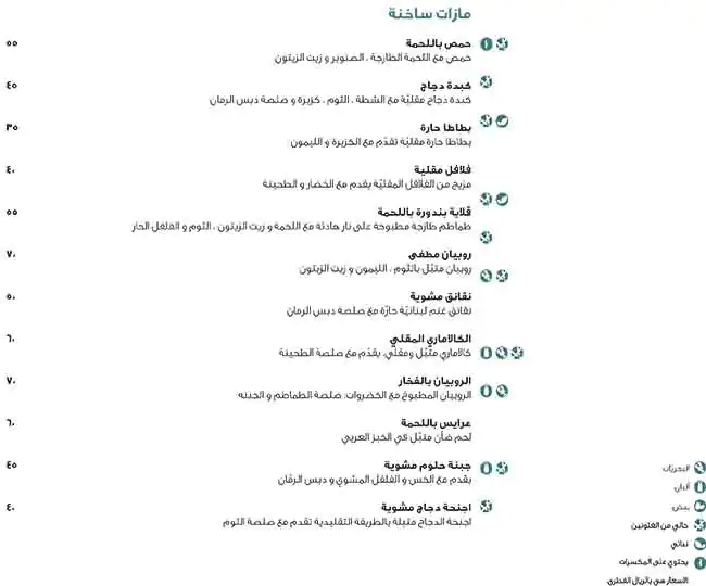 Menu of Al Sufra -  Marsa Malaz Kempinski, Pearl Qatar, Doha  