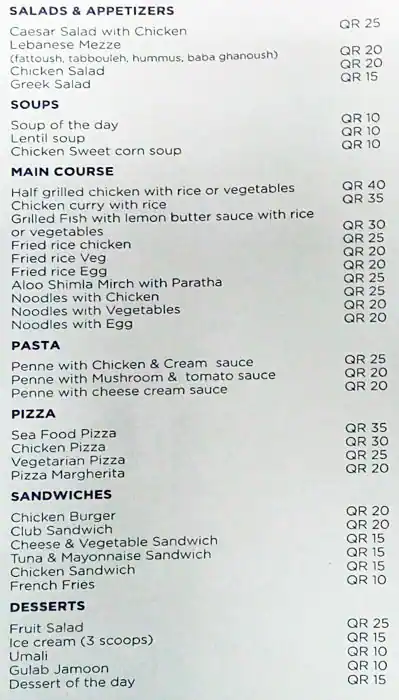 Tasty food Internationalmenu Umm Ghuwailina, Doha