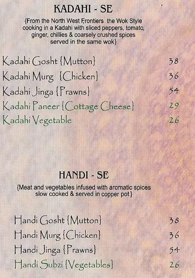 Menu of Caravan Bukhara, Muaither, Doha  