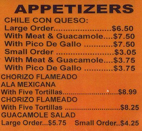 Tasty food Tex-Mex, Mexicanmenu East Cesar Chavez, Austin