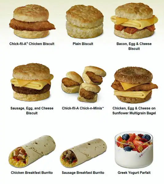 Menu of Chick-fil-A, Southpark Meadows, Austin  