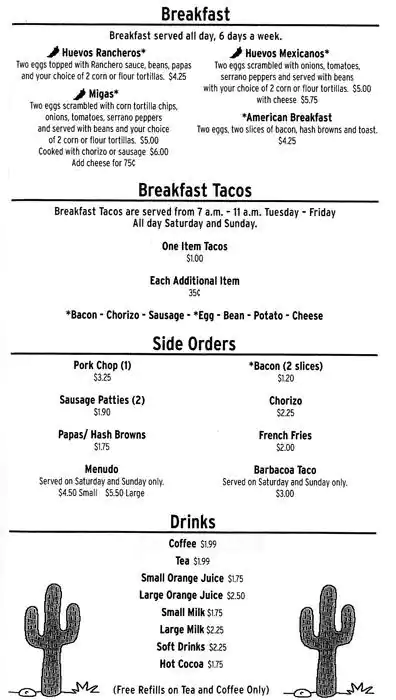 Tasty food Tex-Mex, Mexicanmenu Crestview, Austin