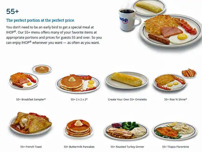 Menu of IHOP, Southpark Meadows, Austin  