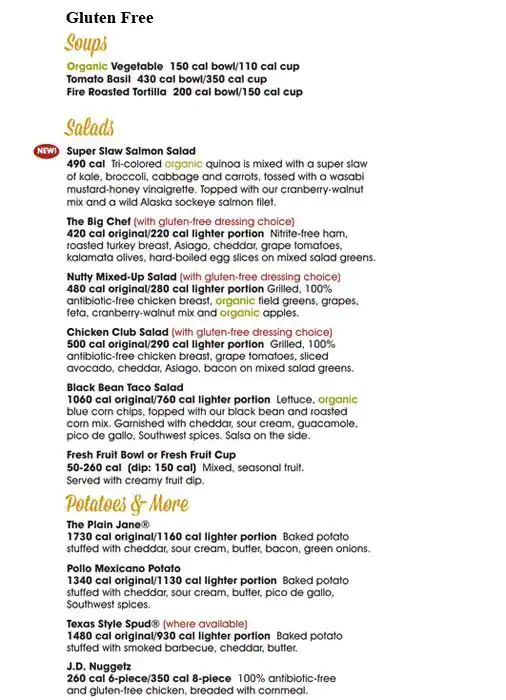 Menu of Jason's Deli, Arboretum, Austin  
