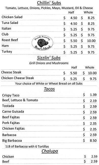 Menu of Ken's, Windsor Hills, Austin  