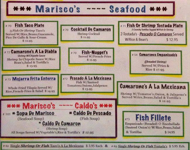 Menu of Las Cazuelas Mexican, East Cesar Chavez, Austin  