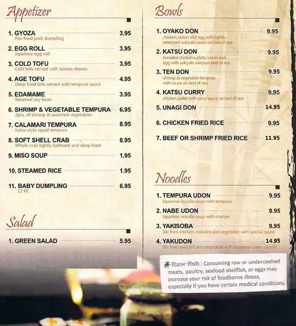 Menu of Maru, Allandale, Austin  