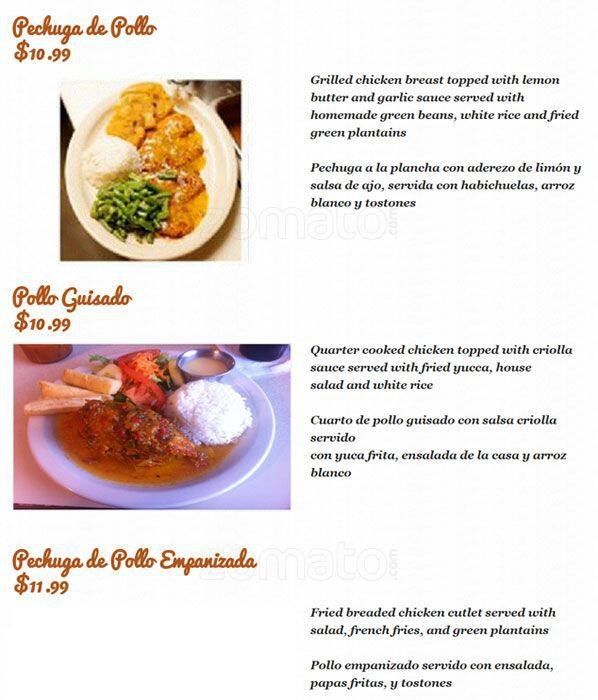 Menu of Casa Colombia, Holly, Austin  