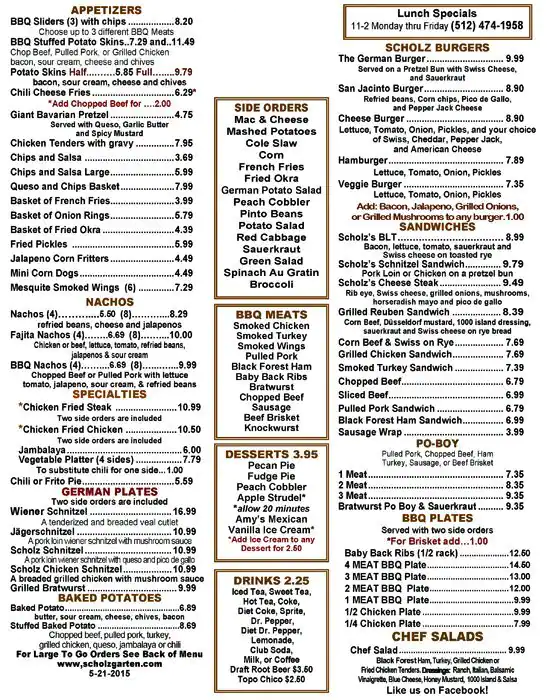Best restaurant menu near South Lamar Austin