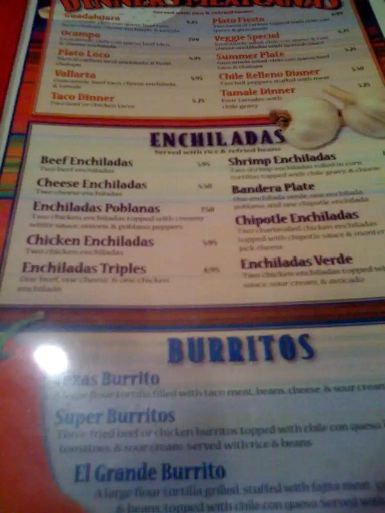 Menu of Guadalajara Mexican Restaurant, Lockhart, Caldwell County  