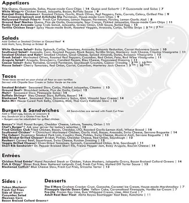 Tasty food Southernmenu Downtown, Austin