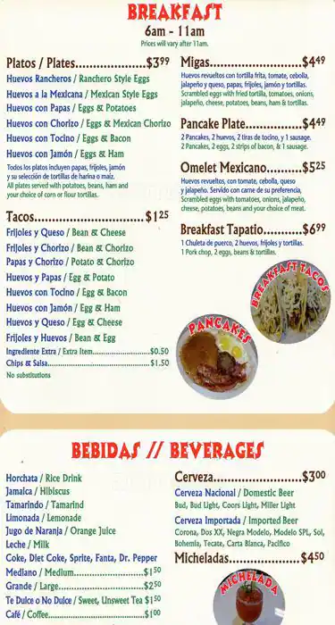 Tasty food Mexican, Tacomenu Cedar Park, Cedar Park