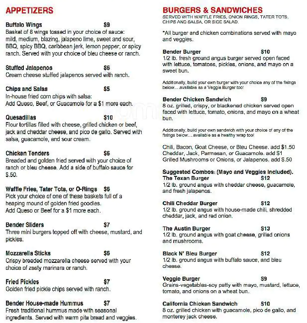 Best restaurant menu near West Congress Austin