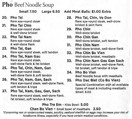 Tasty food Vietnamesemenu Southpark Meadows, Austin