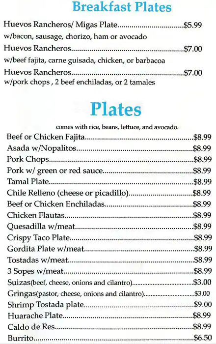 Tasty food Mexican, Tacomenu Manchaca, Austin