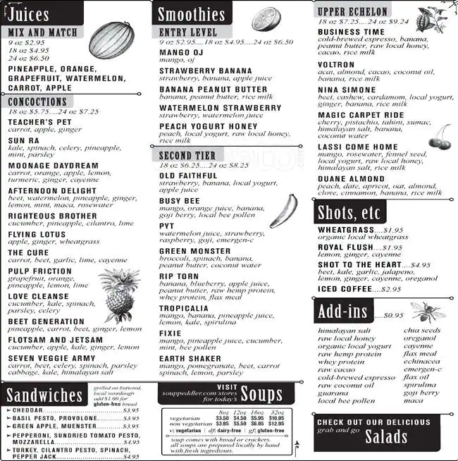 Best restaurant menu near Central Park Hyde Park Austin