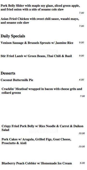 Best restaurant menu near North Austin Austin