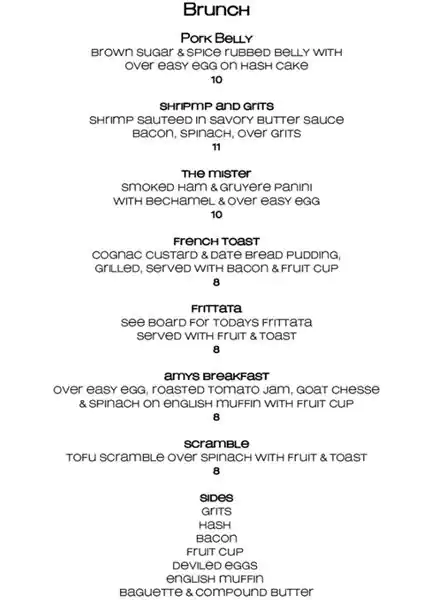 Menu of Yellow Jacket Social Club, East Cesar Chavez, Austin  