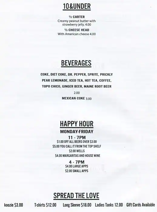 Menu of Gourmands Neighborhood Pub, Rosewood, Austin  