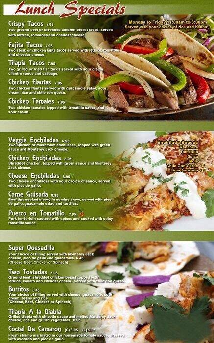 Menu of Salsas Mexican Cuisine & Cantina, Lake Travis Area, Austin  
