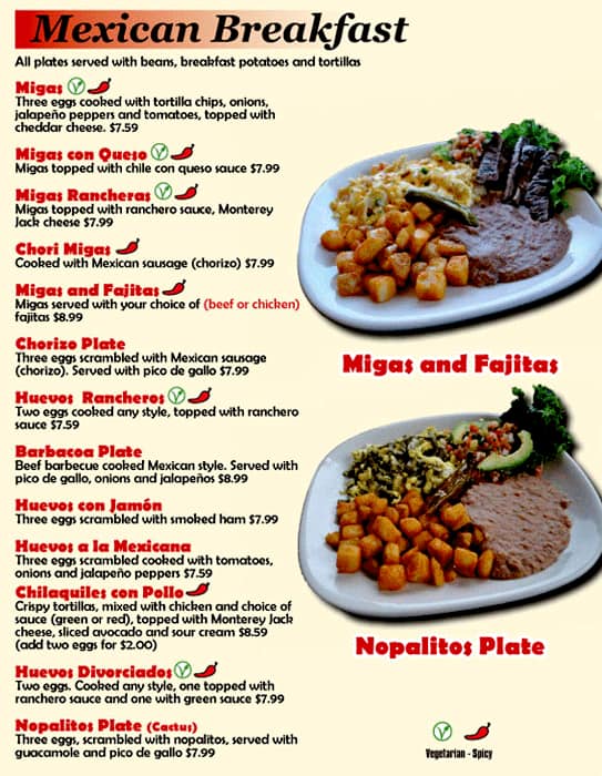 Menu of Dos Salsas, Cedar Park, Cedar Park  