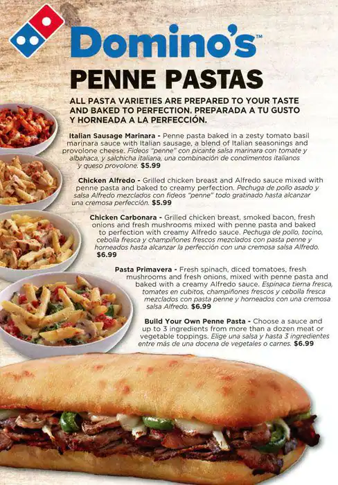 Menu of Domino's Pizza, Manchaca, Austin  