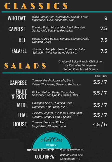 Menu of Austin Daily Press, Cherrywood, Austin  