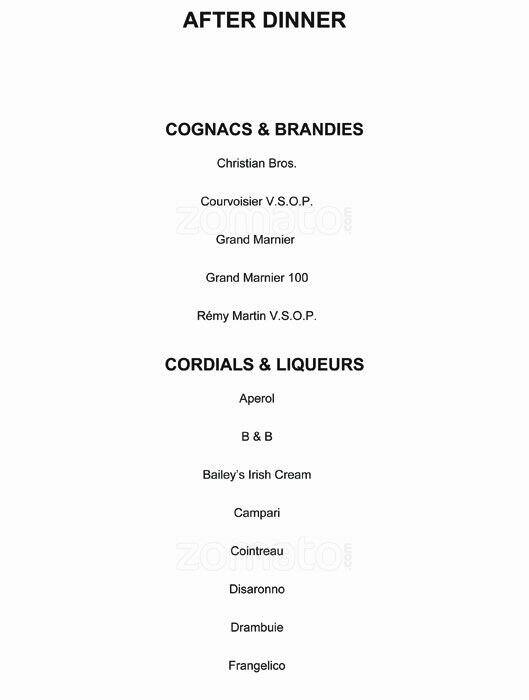 Menu of Lonesome Dove, Downtown, Austin  
