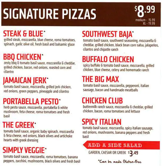 Menu of Uncle Maddio's Pizza Joint, Sunset Valley, Austin  