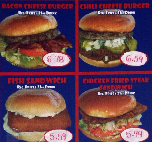 Menu of Burger Box, Pantego, Arlington  