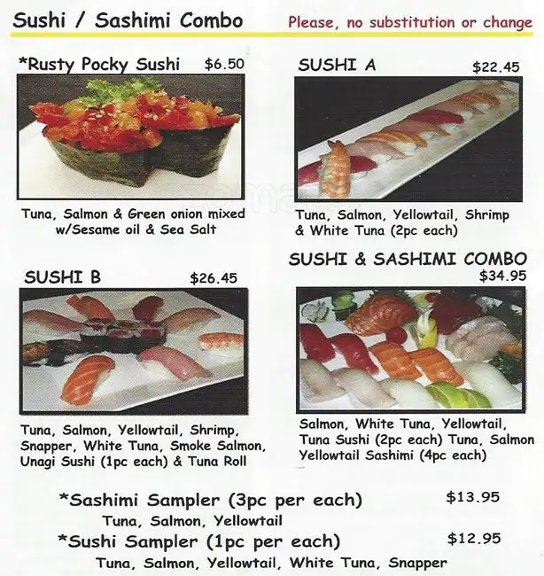 Menu of C-Rolls Sushi, Far North Dallas, Dallas  