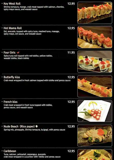 Menu of Sushi Cafe, Dalworthington Gardens, Arlington  