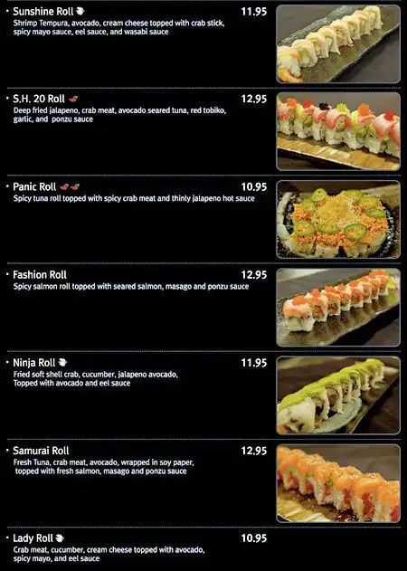 Menu of Sushi Cafe, Dalworthington Gardens, Arlington  